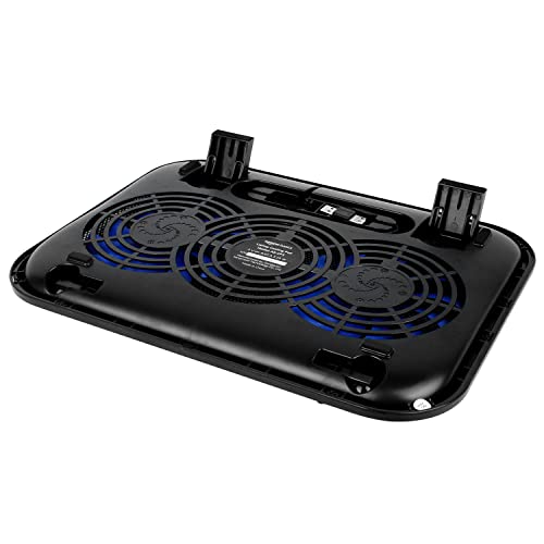 Amazon Basics Laptop Cooling Pad, USB Powered Portable Gaming Laptop Cooler Stand Quiet 2 Fans