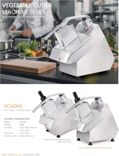 Máquina automática comercial para cortar y triturar alimentos miniatura 3