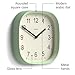 JONES CLOCKS® Sprite Wall Clock | Modern Retro Rounded Square Clock | 10 inch | Neo Mint Green | Easy to Read Numbers | Perfect for Kitchen or Office