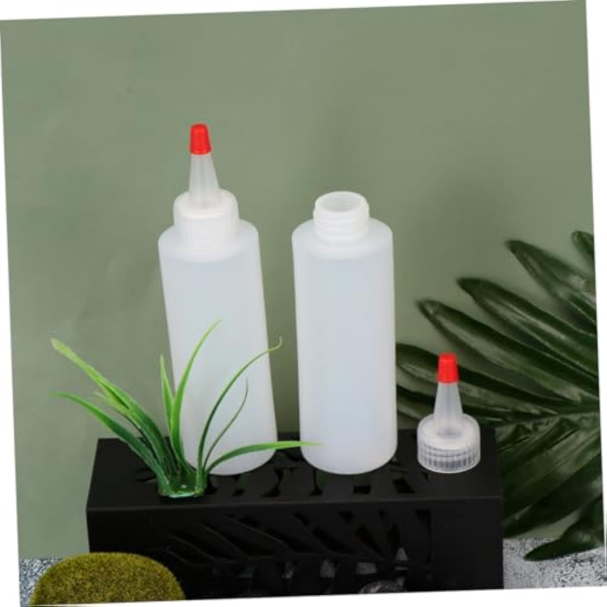 20-Pack 120ML Red Squeeze Bottles with Caps for Condiments