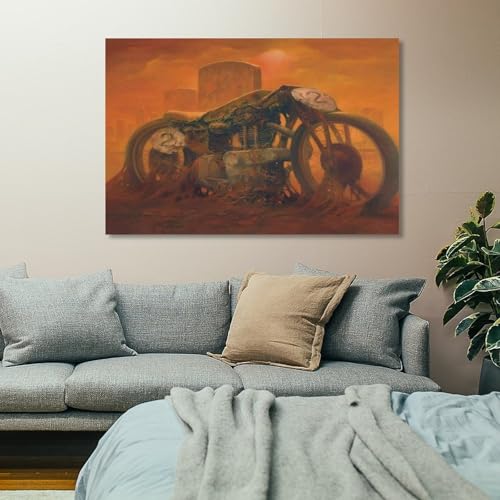 Œuvres d'art sur toile Untitled Painting 8 Zdzislaw Beksinski grand format encadré - 7