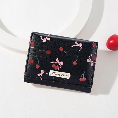 Image of Sunwel Fashion Cute Coquette Bow Wallet with Key-chain for Women Girls