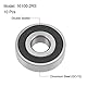 sourcing map 10Stk. 16100-2RS Rillenkugellager 10x28x8mm doppelt abgeschirmt Chromstahl P0