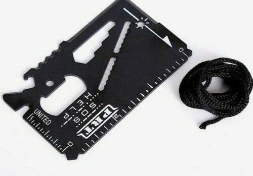 Miniatura 2 de 14 in1 multifunción SOS bolsillo tarjeta de crédito cortador de supervivencia herramienta de camping al aire libre (1)