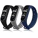 Yandu 3 Pezzi Cinturino per Mi Band 4/ Mi Band 3, Cinturino Silicone di Morbido Traspirante di Colorati per Xiaomi Mi Smart Band 4/3 (APACK)