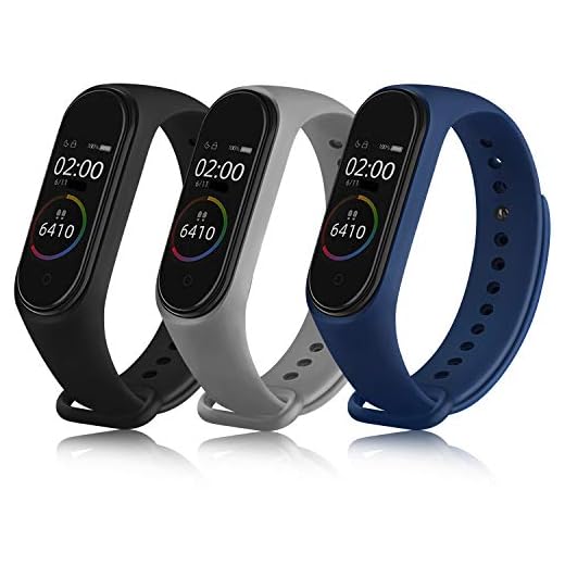 Yandu 3 Pezzi Cinturino per Mi Band 4/ Mi Band 3, Cinturino Silicone di Morbido Traspirante di Colorati per Xiaomi Mi Smart Band 4/3 (APACK)