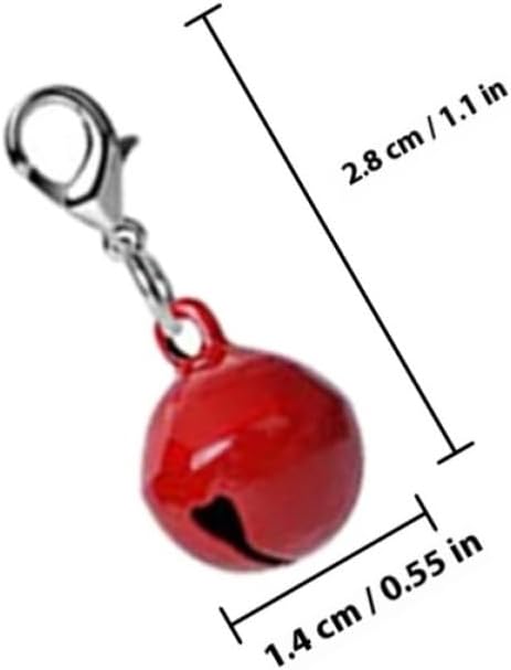 10pcs Pet Collar Bells for Dog and Cat Crafted Metal Decorative Bell Charms with Easy Hanging to Decorate Pets and Homes