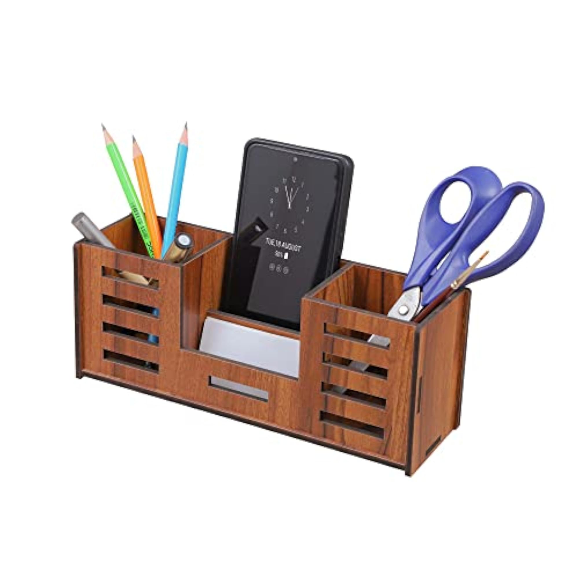 Stylish Pen Stand with Business Card & Mobile Holder