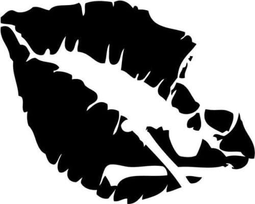 Sunset Graphics & Decals Kiss of Death Lips Kiss Skull Vinyl Graphic Car Truck Window Decor Decal Sticker - Die Cut Vinyl Decal for Windows, Cars, Trucks, Tool Boxes, laptops, MacBook - virtually Any Hard, Smooth Surface