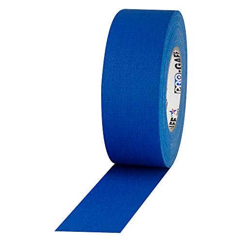 Protapes Pro Gaff Premium Matte Cloth Gaffer's Tape With Rubber Adhesive, 11 Mils Thick, 55 Yds Length, 2" Width, Electric Blue (Pack Of 1) #TOP18
