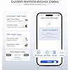 Veise VE028 Built-in Wi-Fi Smart Lock with Knob, Fingerprint Keyless Entry with Handle, App Remote & Voice Control, Electronic Digital Keypad for Front Door and Bedroom, IP65 Waterproof, Satin Nickel