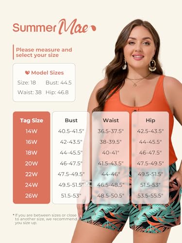Image of Summer Mae Plus Size Swim Romper One Piece Swimsuit Women Blouson Bathing Suit with Pockets 2026 Modest Swimwear