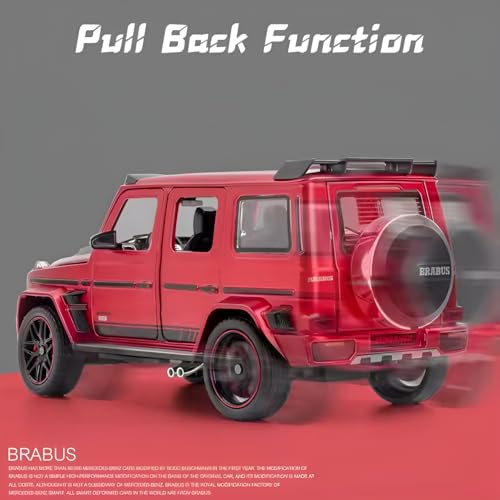 Image of Diecast Mercedes-Benz G Wagon Car AMG G63 - 1:32 Scale Alloy with Light & Sound, Pull-Back Off-Road SUV Toy for Kids & Collectors, Gift for Boys & Car Enthusiasts (Color as per Stock)