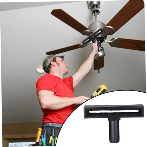 Limpiador de aspas para ventilador de techo con cepillo para limpiar muebles y polvo en altura 6