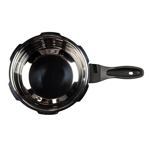 Image of Nolta DELIGHT Pressure Cooker Combo (3L + 5L) Induction Cookware, ISI Certified Safety, 5yr Warranty, Stainless Steel, Fast Cooking, Saves 60% Energy & Time