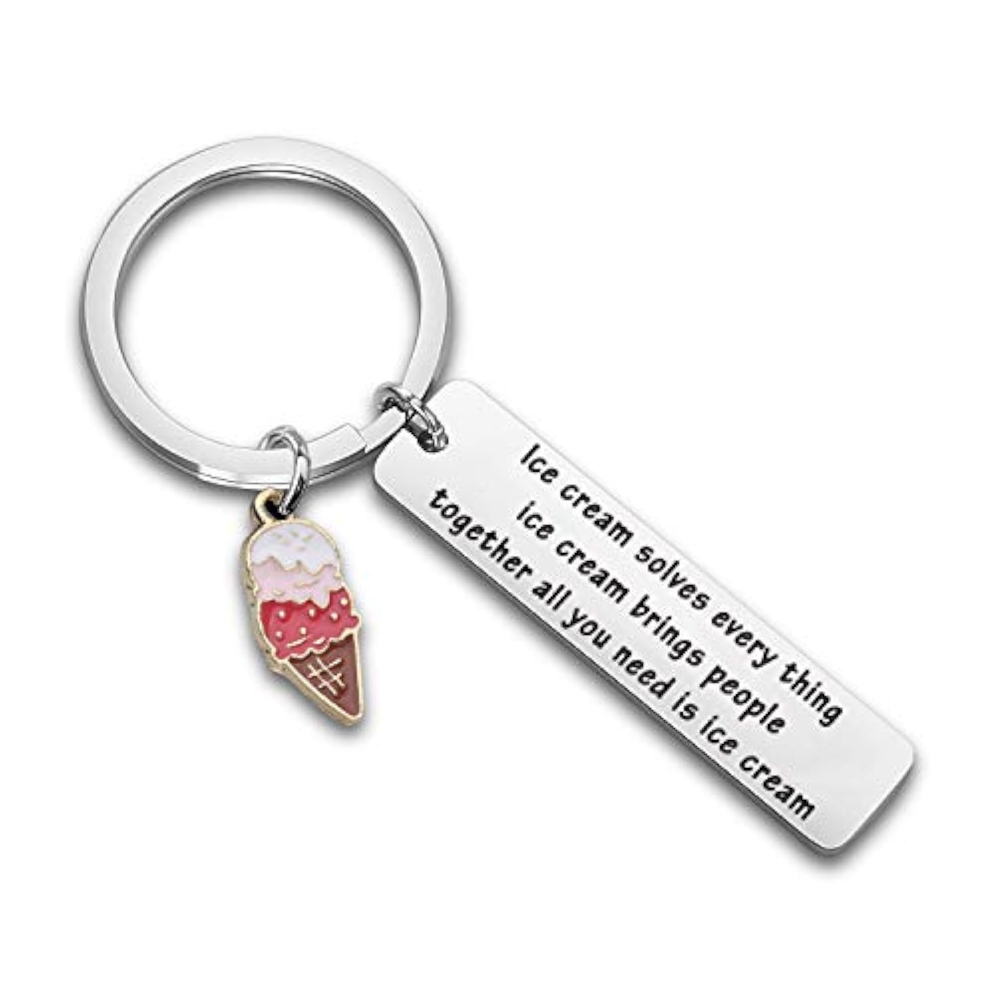 Ice Cream Keychain, Sweet Treat Accessory