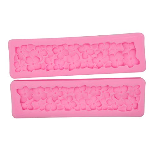 HengKe 2 peças de molde de trevo de quatro folhas, molde de silicone Lucky Four Clover, molde de gel