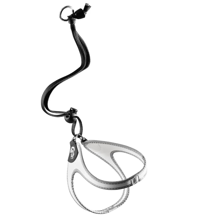 PETTORINA TRE PONTI CHIUSURA LACCIO BORDO RINFRANGENTE GRAFIC BIANCO (MIS. 2.5)