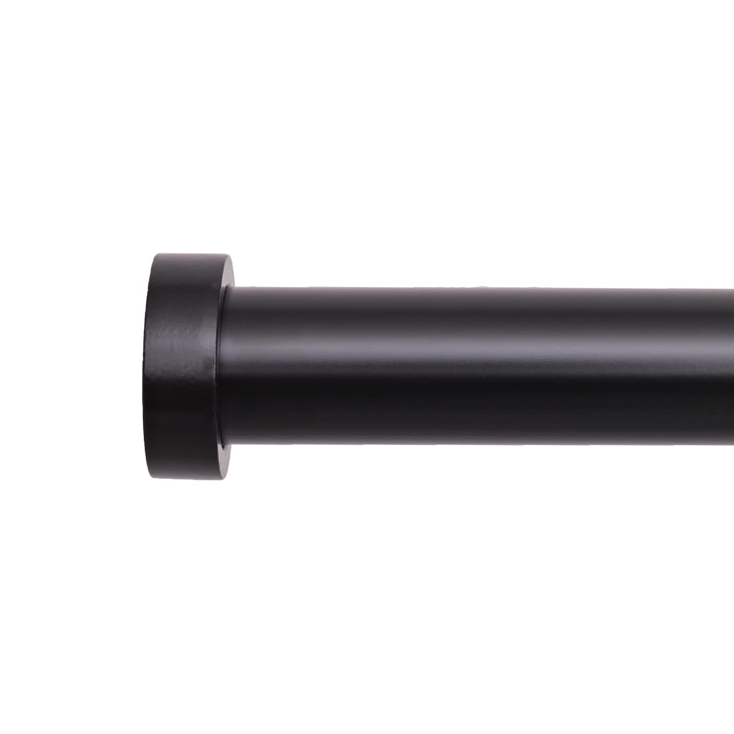 25 mm diameter black curtain poles, 70-140 cm seamless curtain rod design