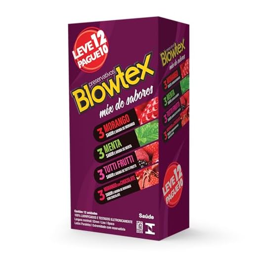 Preservativo Blowtex Mix de Sabores Leve 12 Pague 10 unidades