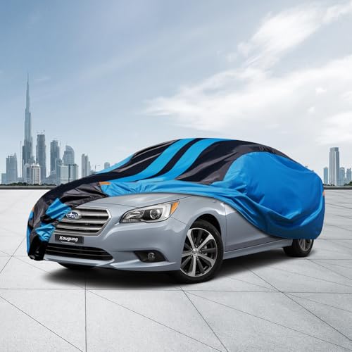 Image of Kaugung Car Cover Waterproof Custom Fit Subaru Legacy（2001-2025）, Full Exterior Cover for Automobiles Lightweight Resistant Outdoor Sun UV Rain Dust Snow Wind Protection.