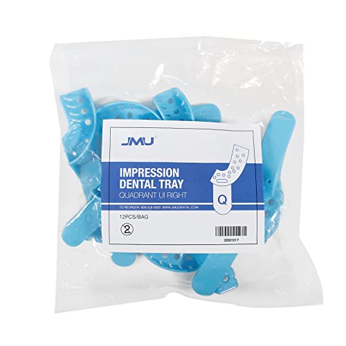 Image of JMU Dental Impression Trays, 7 Quadrant UL /LR, Autoclavable, 120 Pcs