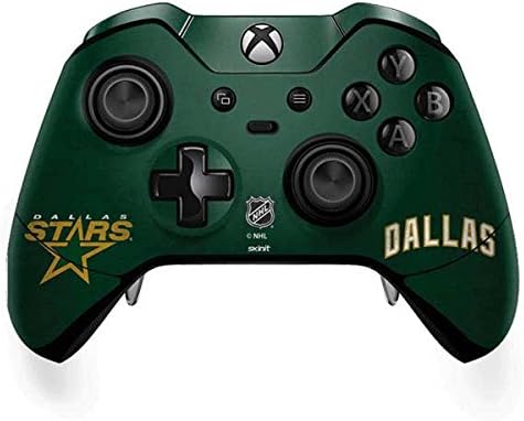 Skinit Decal Gaming Skin Compatible with Xbox One Elite Controller - Officially Licensed NHL Dallas Stars Distressed Design