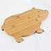 Totally Bamboo Pig Shaped Bamboo Wood Cutting Board and Charcuterie Board