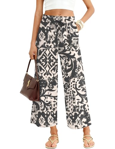LOMON 2026 Spring Wide Leg Pants for Women High Waist