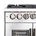 Forno Massimo 30″ Freestanding Dual Fuel Range with 5 Sealed Burners 68,000BTU, Wok Support & Griddle, 4.32 cu.ft. Oven - Modern Design Fuel Range with Pro-Style Handle and Zinc Coated Metal Knobs