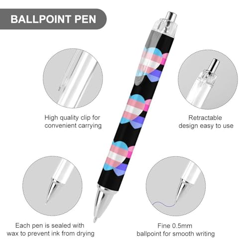 Stylos à bille rétractables LGBT de 0,5 mm pour le bureau