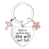 MADHAHEFU Christliches Geschenk für Frauen, inspirierender Bibelvers-Schlüsselanhänger für Freunde, Teenager, Mädchen, christlicher Schlüsselanhänger, spirituell, religiöse Geschenke für Frauen