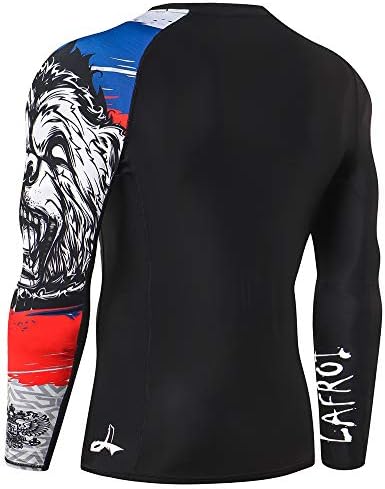 LAFROI Males's Lengthy Sleeve UPF 50+ Baselayer Skins Efficiency Match Compression Rash Guard-CLYYB 4