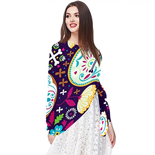 Châles et écharpes Skull Violet aux finitions soignées Multicolore - 5