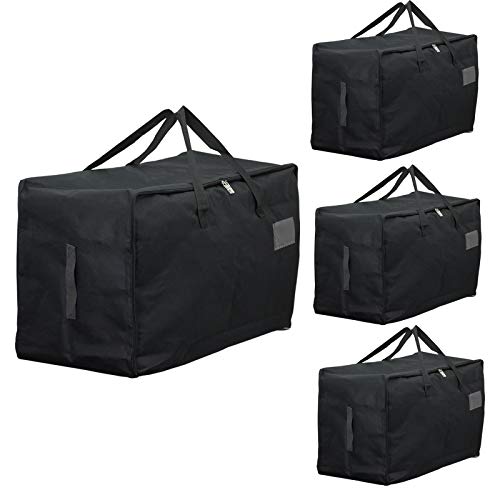 Spares2go Lot de 4 sacs de rangement en toile pour coffre de voiture Noir 100 l Cover