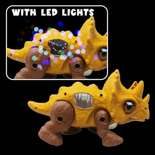 Image of ToyBharat The Dianous Battery Operated Musical Toy is Perfect for Kids Aged 1 to 6 Years. with Flashing Lights, Fun Music, and Moving Action, it's an Entertaining