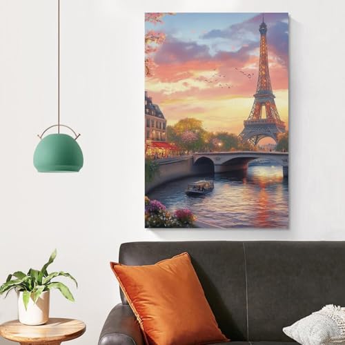 Cuadros modernos de la Torre Eiffel para decorar las paredes de dormitorios y pasillos 4