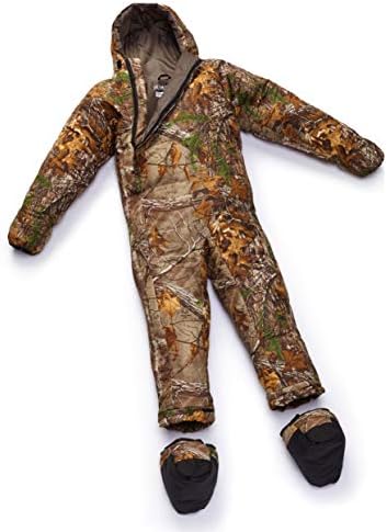 Selk'bag Instinct The Wearable Bag I Outdoor and Indoor Sleeping Bag for Camping, Hunting, Fishing Lounging I Realtree Edge (X-Large Wide)