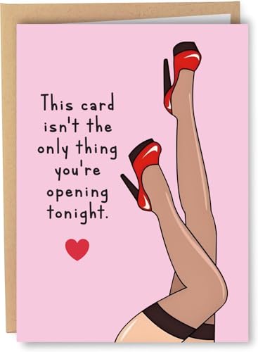 Sexy Birthday Card for Husband Boyfriend Fiance Men, Funny Adult Wedding Anniversary Cards for Hubby Partner Men, Pun Adult Love You Gift Him, Sexy Naughty Father's Day Card for Husband from Wife