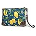 Produktbild Hdadwy Wristlet Handtasche Tropical Yellow Zitronen Obst Leder Wristlet Clutch Brieftasche für Frauen Taschenbücher für Frauen Smartphone Wristlet Geldbörse