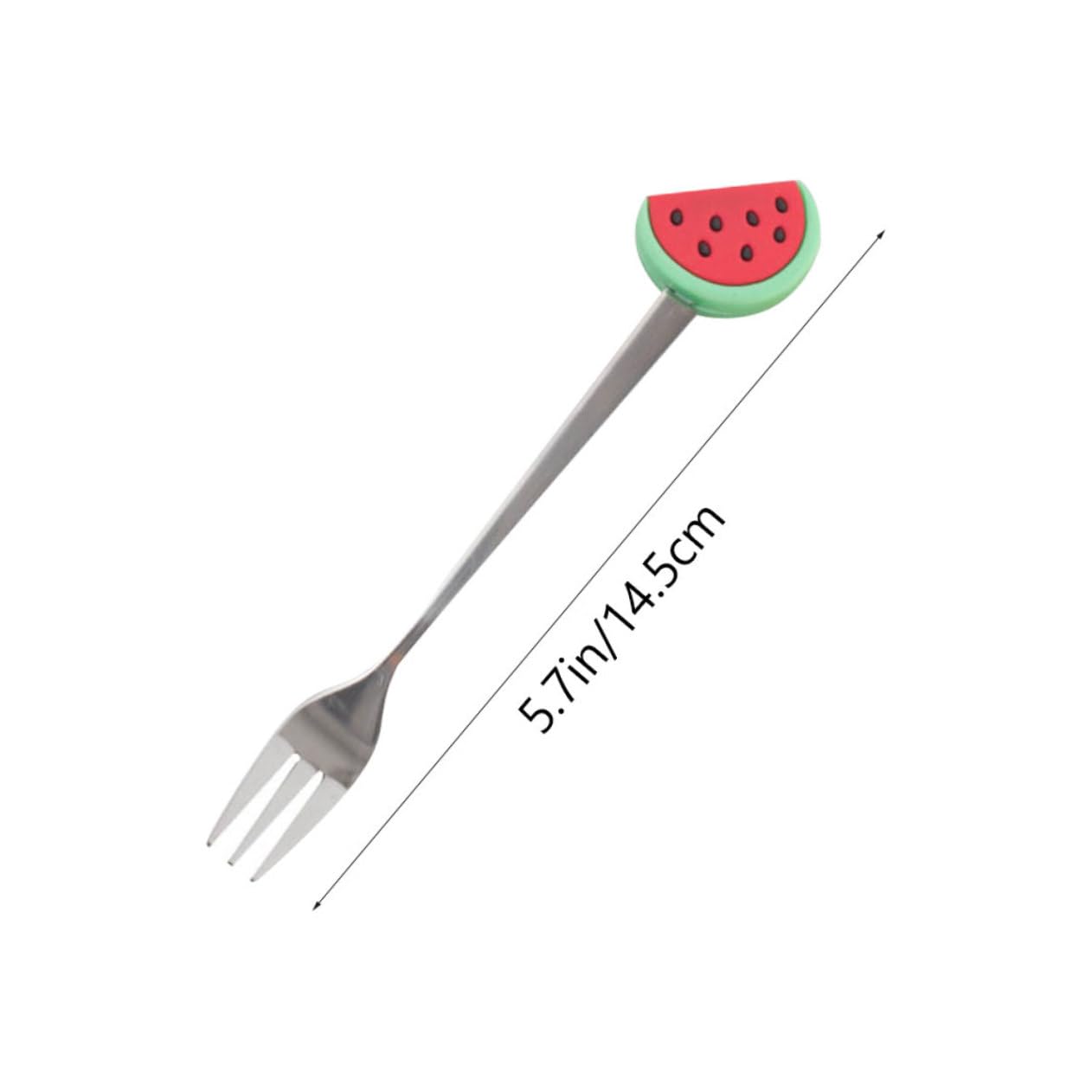 GRIRIW 4-piece Stainless Steel Fruit Forks Charcuterie Board Accessories Fork Toothpick Set for Fruit Sticks Salad Dessert Snack Serving