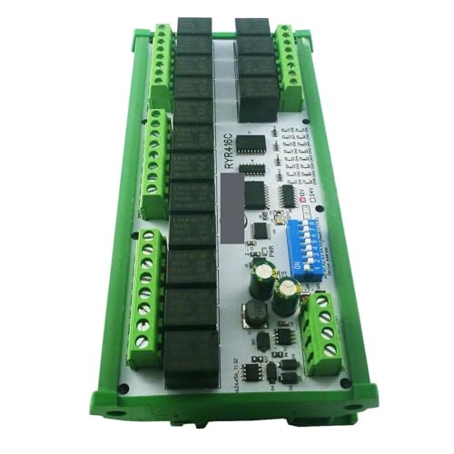 Module de relais RS485 12V rail DIN à retard et interlock