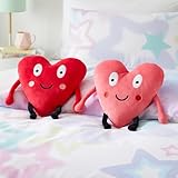Catherine Lansfield Forever Together Sweet Hearts 36x29cm Magnetic Hands Cushions Red