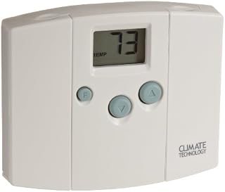 Supco 43054 Electronic Digital Wall Thermostats with Blue Back Light, 45 to 95