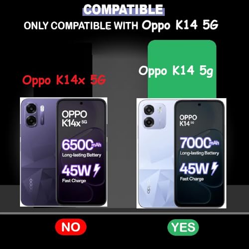 Image of Bintage Mac Safe Design Hard Slim Back Case | Soft Border Camera Protect | Dual PU Leather Finish Back Cover Compatible for Oppo K14 5G - White & Grey