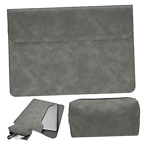 Funda para ordenador portátil de 14 15 pulgadas bolsa de almacenamiento accesorios PU antiarañazos