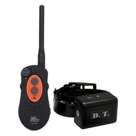 DT SYSTEMS H2O1820 Plus E-Collar, Waterproof Rechargeable Expandable Remote Dog Trainer, 16 Stimulation Levels, Vibration Assist, Black Cover