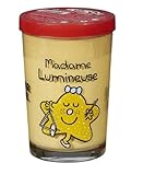 Mostaza de Dijon fina y fuerte 195G – Cristal decorado reutilizable – Juego de 3 tarros – Licencia Monsieur Madame
