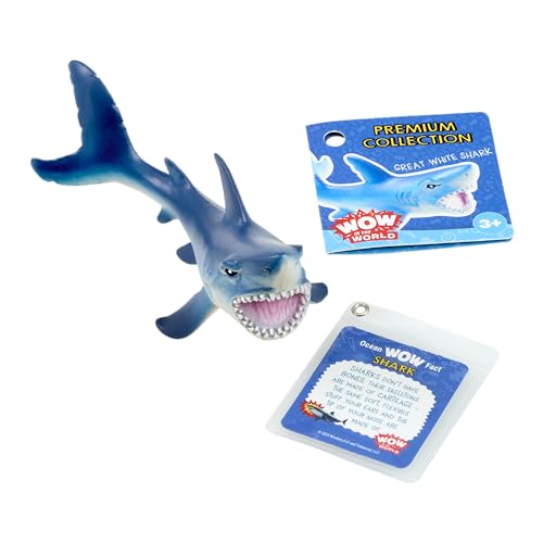 WONDERY Kids Wow in The World Premium Ocean Collection Great White Shark | Kids Learning Through...