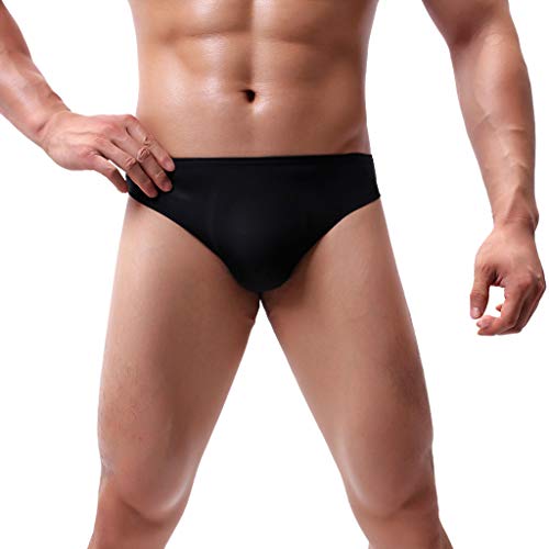 Boxer para hombre 6 piezas de algodón elástico ropa interior calzoncillos transpirables cómodos suaves resbalón multipack antiolor frescura A104, Le Noir, L